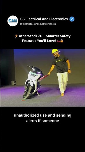 ⚡ AtherStack 7.0 – Smarter Safety Features You’ll Love! 🛵🔒 #Engineer