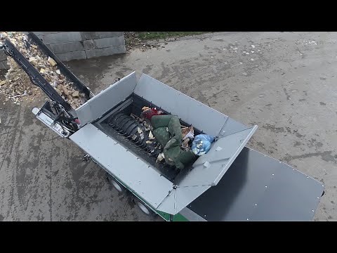 Komptech Terminator 6000 Single Shaft Waste Shredder - Processing Bulky Waste, MSW and Wood Waste
