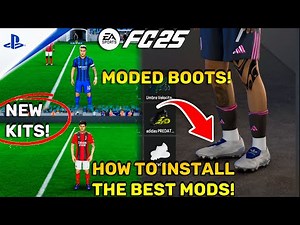 HOW TO INSTALL EA Sports FC 25 Mods! - (Boots, ankle socks, gloves, kits etc.) 😍