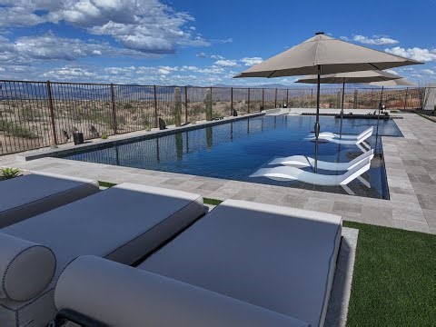 Dark. Calm. Refined. Discover Signature Matrix Midnight Pool Finish