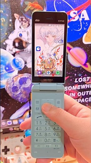 Blue kyocera kyf42 #androidflipphone #japaneseflipphone #retrophone #digitalminimalism #japanphone