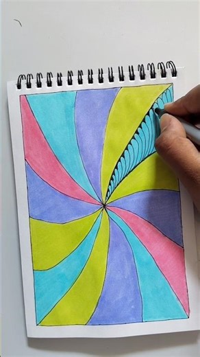 easy zen doodle drawing tutorial #shorts