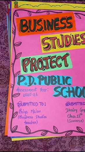 Class 12 Business studies project on marketing management of perfume #art #dolly #manchanda