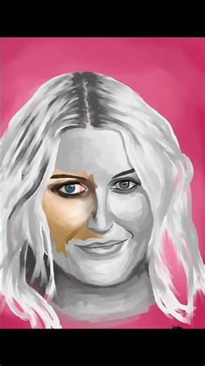 Day 8 - Drawing Emily Armstrong with a mouse #art #drawing #emilyarmstrong #linkinpark