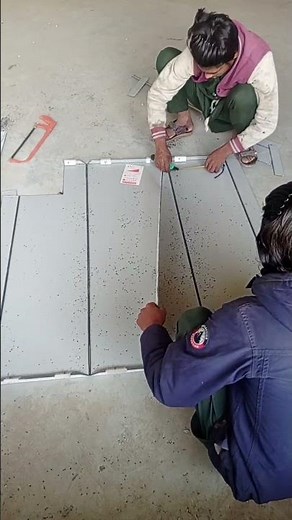 How to install cladding sheet work aluminum composite panel sheet New 2026 first video My chanel