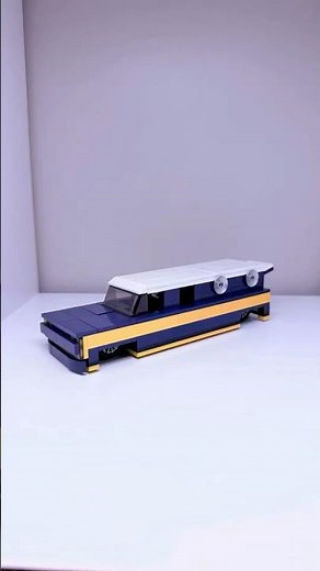 LEGO yellow and Blue Lowrider with Speaker Setup #legomoc