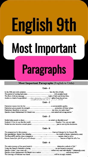 English 9th important Translation Paragraph 2025 || 9th English important paragraphs | English guess