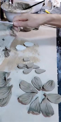 Mold for Clay Flower Petals - Handmade Ceramics
