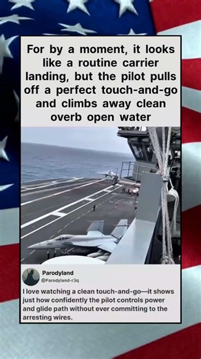 For by a moment, it looks like a routine carrier landing #shorts