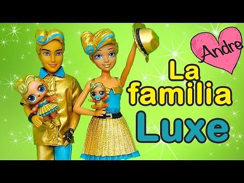 La familia LOL Luxe juega escondido con la bebé! Andre jugando con muñecas l.o.l. y juguetes
