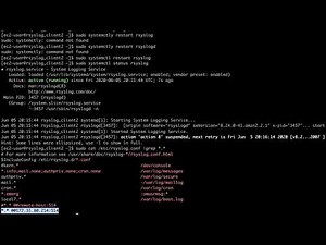 Setting up Rsyslog with Server & 2 Clients