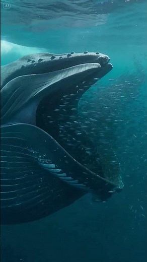 🐋💙 The Daily Meal of the Giant Blue Whale 🌊 | Nature’s Largest Animal Feeding