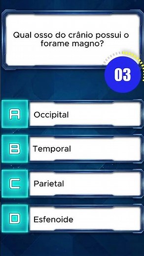 Desafio Anatomia dos Ossos do Crânio e Face #5 #quiz #anatomia