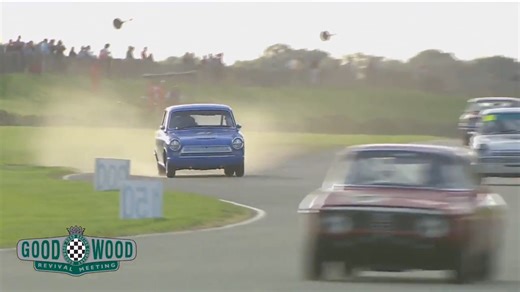 Ford's rallying history is built into the Cortina, as shown here when this one turns the #GoodwoodRevival into a rally stage… #Ford #LotusCortina | The Goodwood Revival
