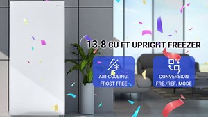 Freezer Upright, Upright Freezer, Stand Up Freezer, Upright Freezers13.8 cu ft, Frost Free Upright Freezers Dual Mode Fridge/Freezer White