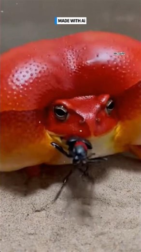 VERY INTERESTING FIGHT THE FROG | #insect #ai #wildlife #funny #viral #funniestvideo #shorts #fyp