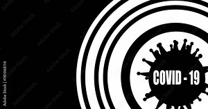 Motion graphics pack with health theme icons. Set of transition black and white masks templates. Open and close animation. Medical industry, biotechnology and biochemistry. Scientific medical video.