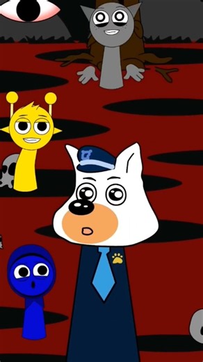 NEW Colour Match Puzzle Challenge Sprunki OC Sheriff Labrador Sprunki Animation #sprunki