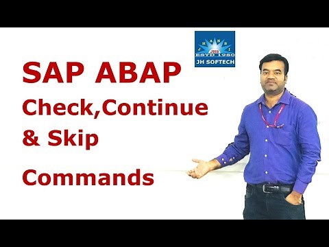 SAP ABAP Statements: Continuing the Journey with Check and Skip Techniques