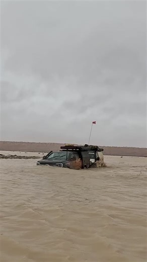 4WDs ABANDONED in WORST desert flood… 🌊 Our desperate escape attempt - LIVE NOW on YouTube 🔥 - #4x4 #offroad #desert #flood #survival #escape #recovery | 4WD 24/7