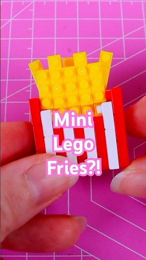 The Smallest Fries! 🍟 Making Mini Lego French Fries #lego #petitblock #daiso