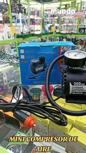 Mini Compresor Eléctrico 12V para Vehículos