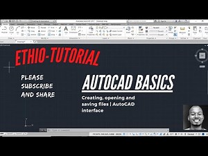 AutoCAD Tutorial in Amharic | AutoCAD 2017 basics tutorial # 01 | Ethio-Tutorial