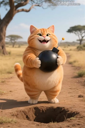 #cartoon #cutcat #fatorangecat #funny #orangecat | Orange Cat