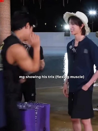 Yoon Jeonghan's Biceps Challenge with Trix Hat Trick