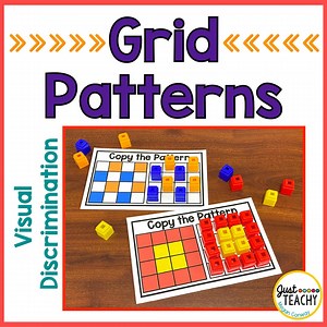 Visual Discrimination Grid Patterns Fine Motor Activity - Etsy UK