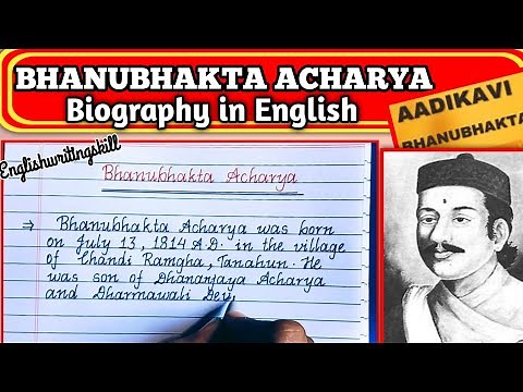 Bhanubhakta Acharya biography in English #biography #ramayan #bhanubhakta #acharya The Ramayana