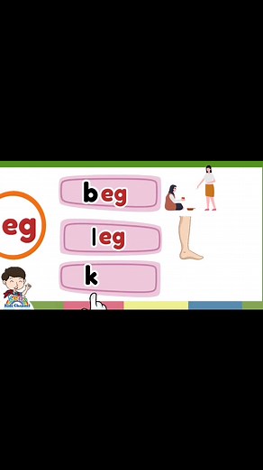 8.7K views · 600 reactions | CVC WORDS "eg" Word Family 殺 "eg" Word...