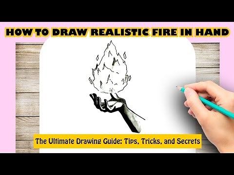 How to Draw Realistic Fire In Hand