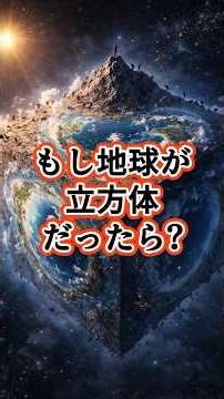 地球異常シリーズ#69 【狂気】もし地球が「立方体」だったら？重力が狂う6つの面 #宇宙 #雑学 #プチ知識 #豆知識 #nasa
