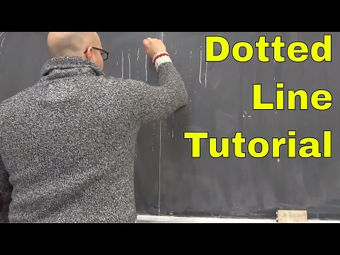 How To Draw Dotted Lines Like Walter Lewin-EASY Tutorial