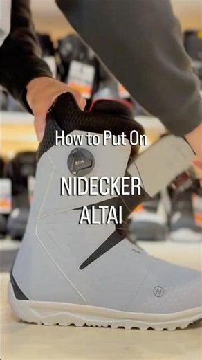 スノーボードブーツの履き方、脱ぎ方。2025-2026 NIDECKER ALTAI
