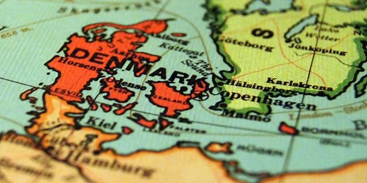 Venner, ser på Danmarks kort