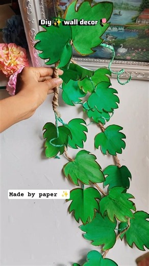 how to make a cute wall decor 🌷 #diy #viral #shorts