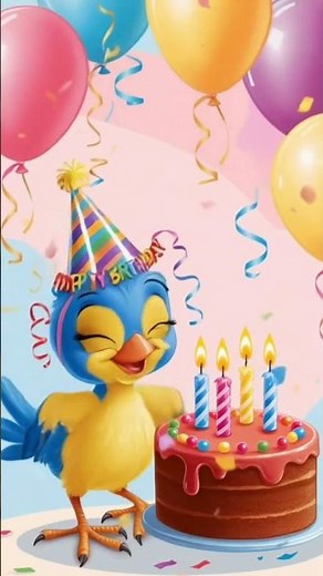Happy Birthday Bird | Cute Animated Animal Video for Animal Lovers