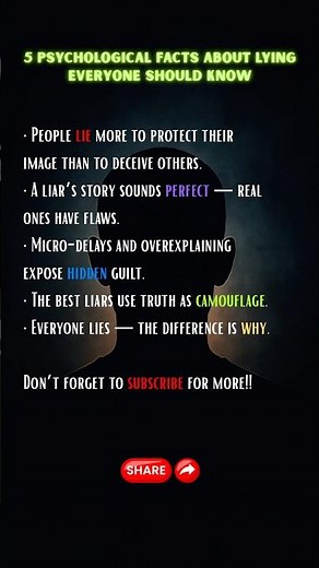 5 psychological facts about lying everyone must know