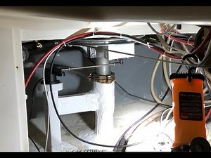 RayMarine Rudder Reference Display installed in a Catalina 270 sailboat. Network test