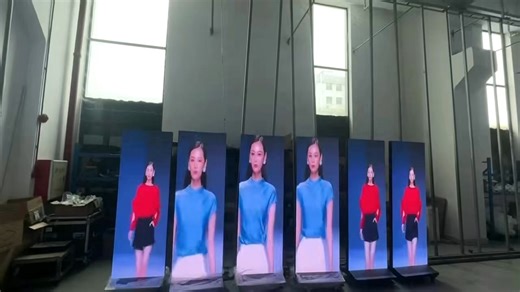 Small Pitch LED Poster Kiosk, Support Video Wall Function too, 4-6 Kiosks Work Together to Display A Whole Video/ Image. #ledkisok #ledposter #ledsignage #leddisplay | Rachel Yu