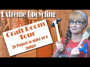 Unconventional Upcycled Craft Room Makeover Before and After