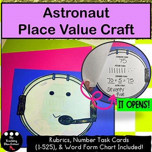 Space Astronaut Math Place Value Craft