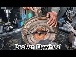 Two-Piece Flywheel Restoration – Mechanic Fixes Completely Broken Flywheel – Amazing Skills!