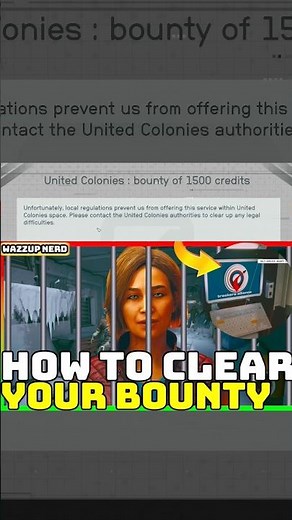 Starfield - How To Get Rid Of Bounty - Bounty Clearance Kiosk