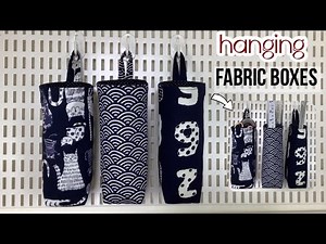 how to sew hanging fabric boxes tutorial. how to sew fabric boxes diy.hanging fabric boxes organizer
