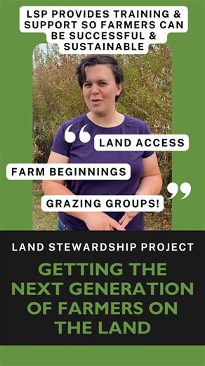 Why be an LSP member? To get more farmers like Heidi on the land! Join Heidi and 4000 other LSP members by joining or renewing your LSP membership today! www.landstewardshipproject.org/join | Land Stewardship Project