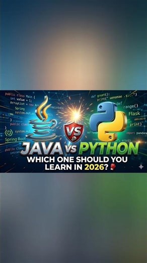 Java vs Python: Which one should you learn in 2026? 🥊#Java #Python #CodingComparison