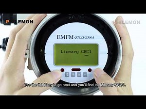 Electromagnetic flow meter linearity setting